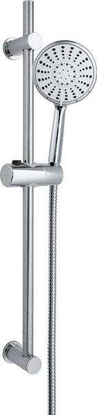 Set doccia 3 pezzi - Soffione a 5 funzioni, flessibile da 150 cm e maniglia cromata