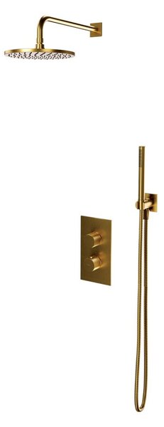 Omnires CONTOUR SYSCT11GLB Set doccia da incasso con miscelatore termostatico, dorato