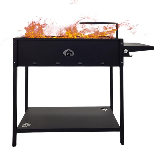 Griglia per shashlik Mangal Batyr 60 con ripiano e supporto per pentole