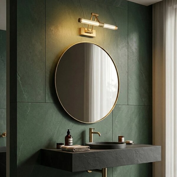 Applique da bagno LED APP1899-1W 40cm BRUSH GOLD