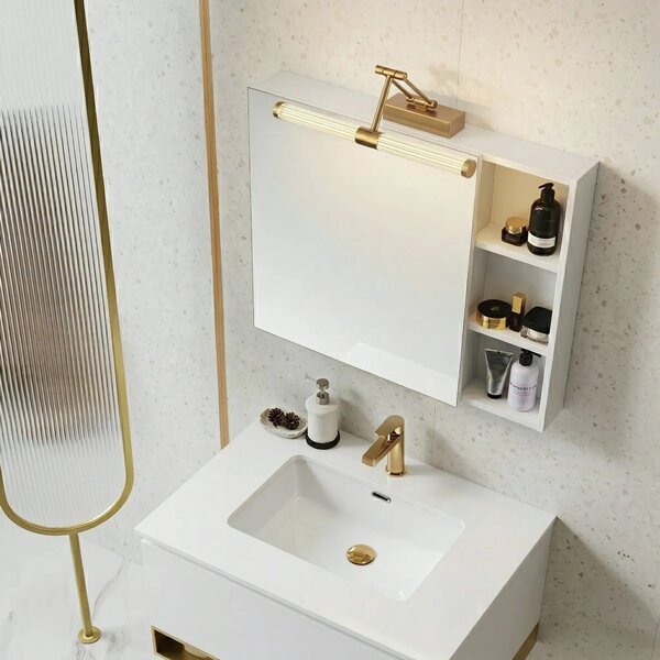 Applique da bagno LED APP1899-1W 40cm BRUSH GOLD