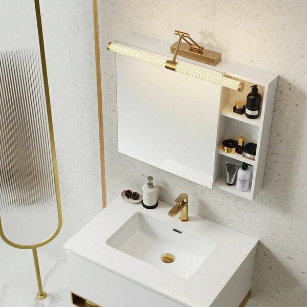 Applique da bagno LED APP1900-1W 60cm BRUSH GOLD