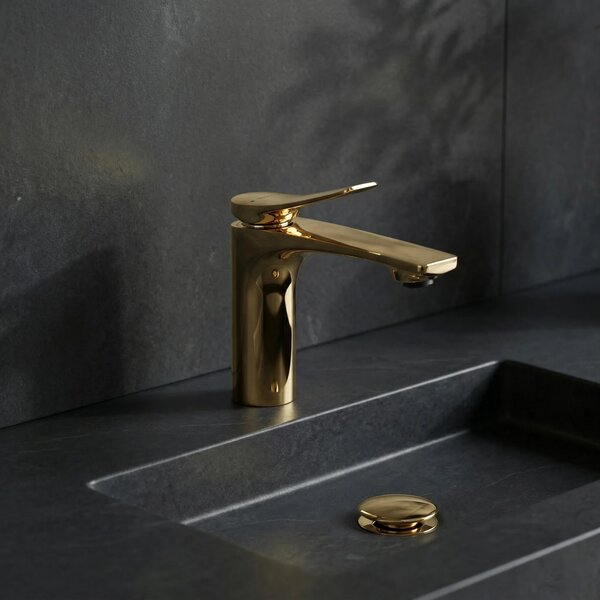 Rubinetto per lavabo PREMIUM Rea Vision Gold Low