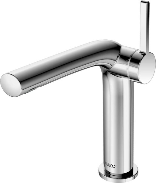 Miscelatore monocomando Keuco per lavabo 150 EDITION 400 senza scarico nero cromo spazzolato 51502130100