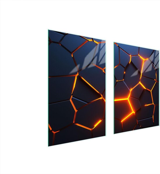 Piatto Di Protezione In Vetro Per Cucina 65X52 Magma