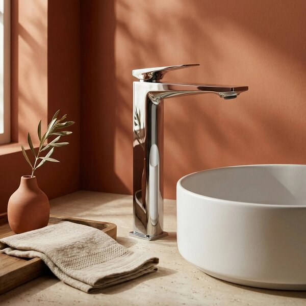 Rubinetto da lavabo PREMIUM Rea Prime Chrome High