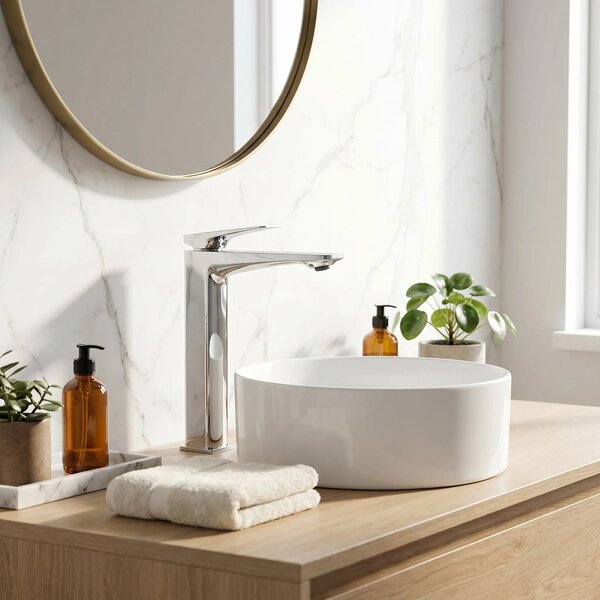 Rubinetto da lavabo PREMIUM Rea Prime Chrome High