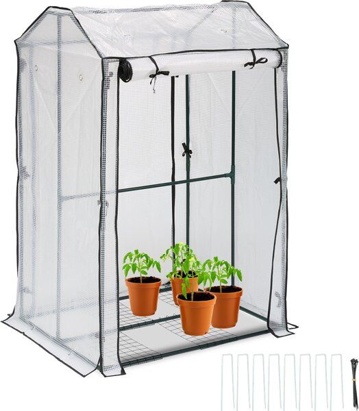 Serra da balcone relaxdays con 4 ripiani