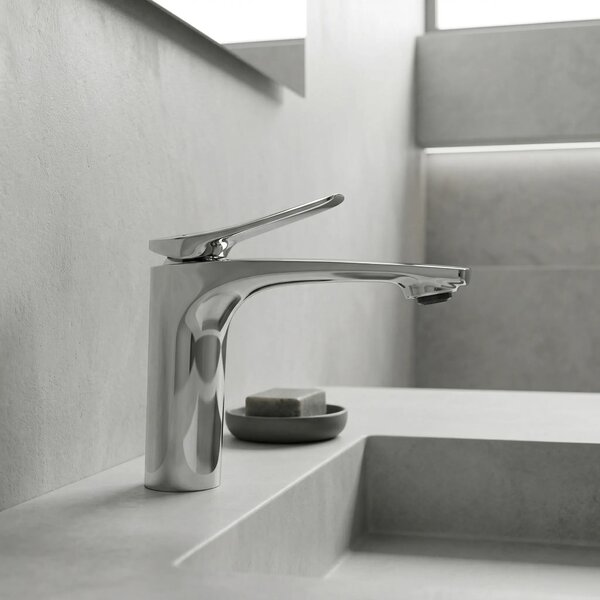 Rubinetto per lavabo PREMIUM Rea Vision Chrome Low