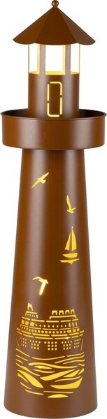 Faro in metallo con illuminazione Altezza 80 cm 70532