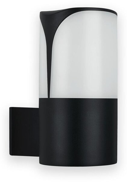 TELEFUNKEN - Lampada da esterno IP44, Lampada da parete per esterni, E27 max. 12W, Nero, 180x90x140 mm (LxWxH)