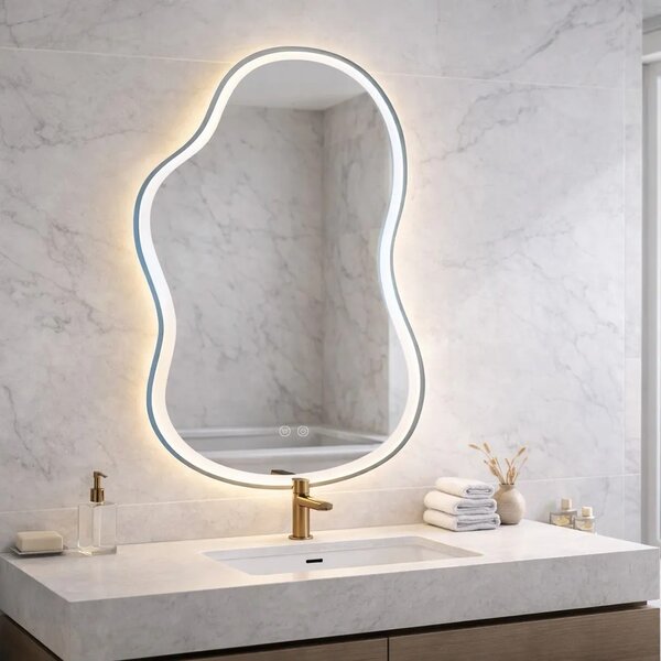 Specchio LED UNO DOUBLE 80x55 cm