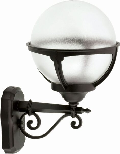 Lampada da parete per esterni IP44 nero E27 alluminio luce esterna vintage parete cortile giardino