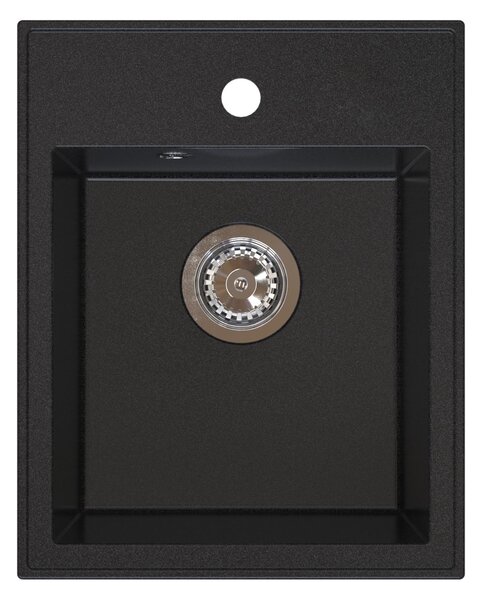 Lavello in granito Lavello da cucina 40x50 - Nero Lavello da incasso - per mobile da 45cm