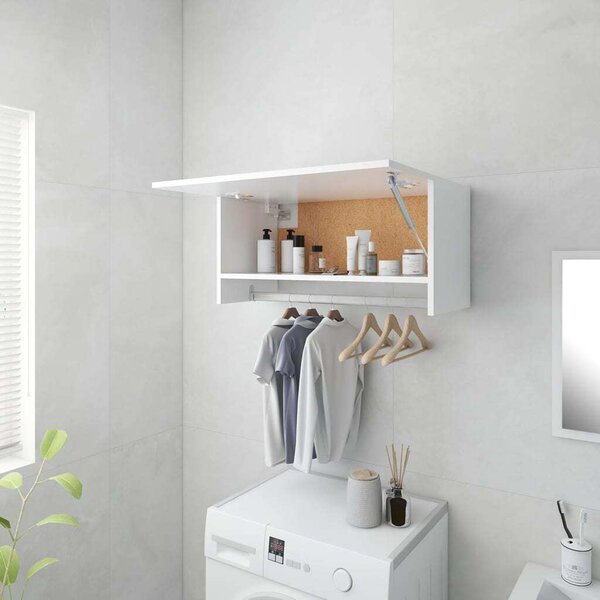 VidaXL Armadio bianco 70x32,5x35 cm Materiale a base di legno - Armadio - Armadi - Armadio a muro - Guardaroba