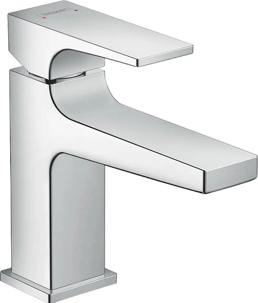 Miscelatore lavabo hansgrohe Metropol 100 cromato con bocca corta e set di scarico, cromato, 1 pezzo