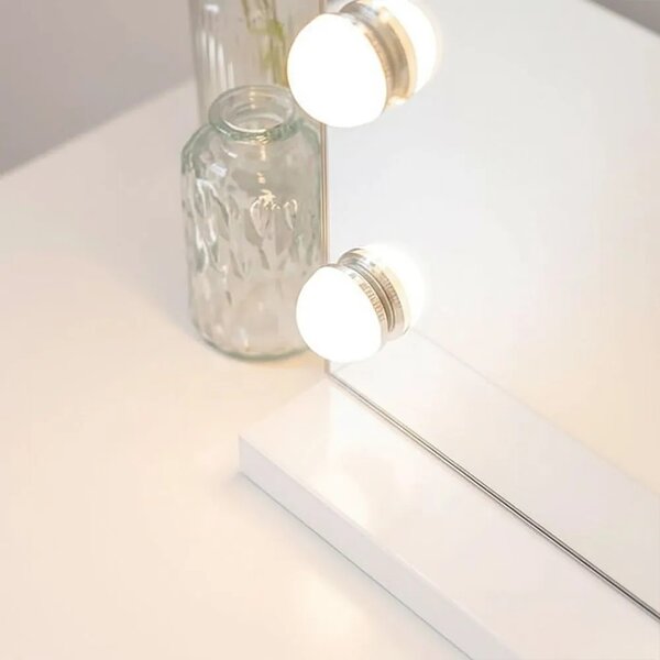 Specchio LED HOLLYWOOD White 80x60