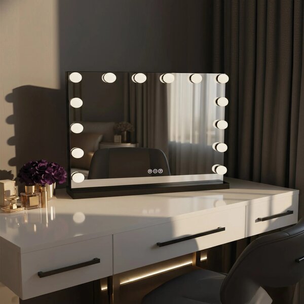 Specchio LED HOLLYWOOD Black