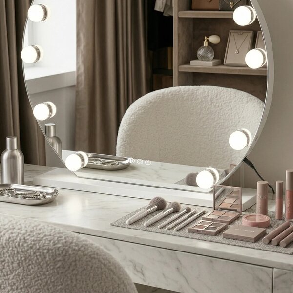 Specchio LED HOLLYWOOD White 50 cm