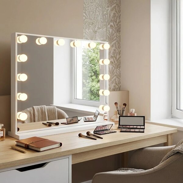 Specchio LED HOLLYWOOD White 80x60