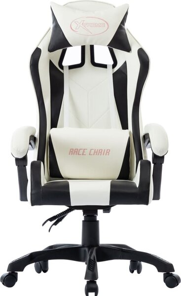 Sedia da Gaming Nera in Pelle finta
