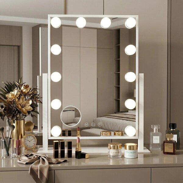 Specchio LED HOLLYWOOD White 30x40