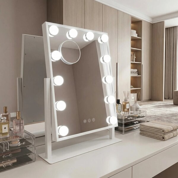 Specchio LED HOLLYWOOD White 30x40