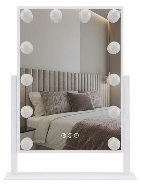Specchio LED HOLLYWOOD White 30x40