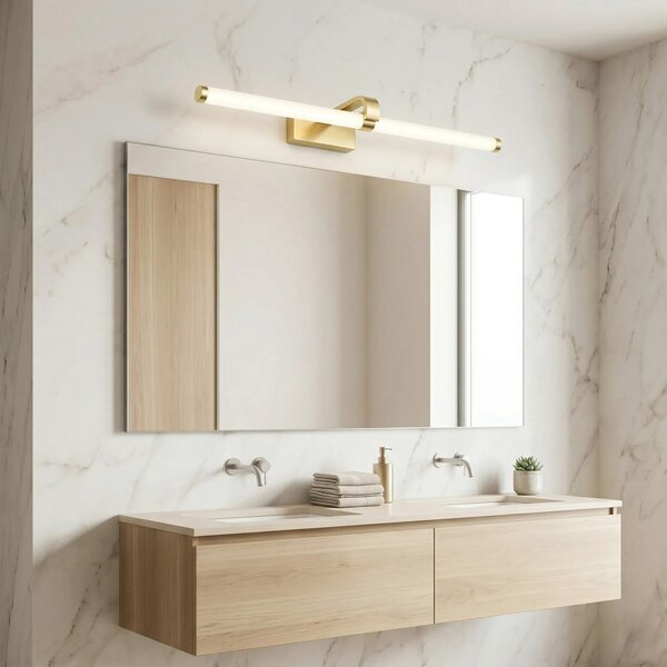 Applique da bagno LED APP1886-1W 60cm BRUSH GOLD