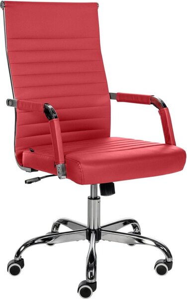 Sedia da ufficio confortevole, comfort ergonomico, rivestimento in Pelle finta, regolazione continua