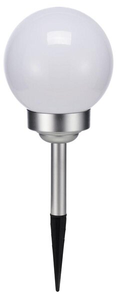 Lampada solare a LED sferica, diametro circa 15 cm