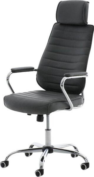 Sedia direzionale - Comoda sedia da ufficio - Insolita Pelle finta | Colore: Grigio