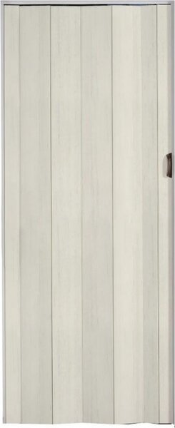 Una porta a soffietto di Grosfillex in legno bianco