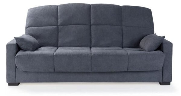 Divano letto 3 posti – tessuto grigio – materasso da 17 cm – dimensioni 223 x 96 x 103 cm – modello MEGAN