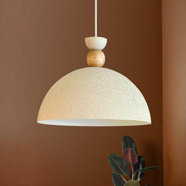 Yimpi White Luce a sospensione industriale Ø30 cm, E27, Lampada moderna