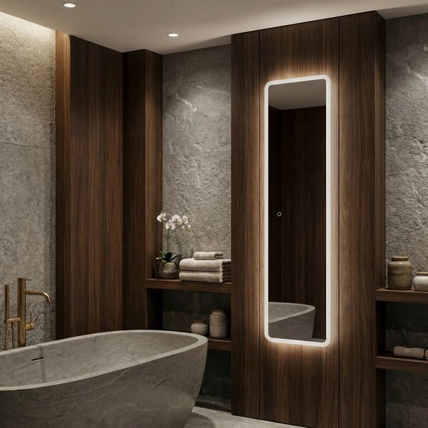 Specchio LED 150x50cm MOL-SQ