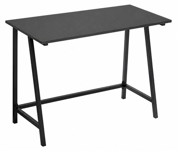 BEGRYF Scrivania 100x50x75 cm Nero Scrivania per computer Struttura in metallo Scrivania da ufficio moderna Salvaspazio