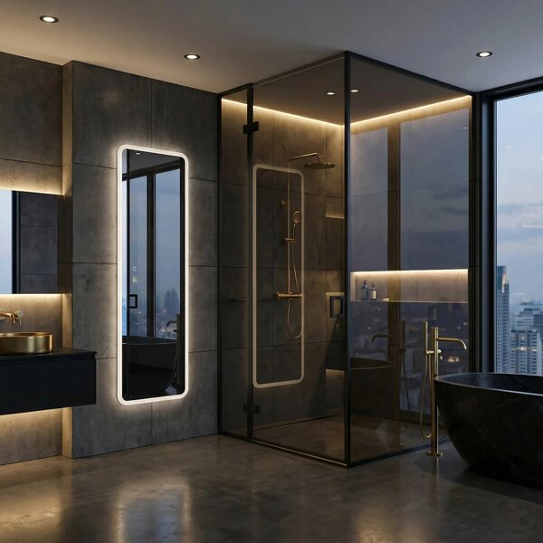 Specchio LED 150x50cm MOL-SQ