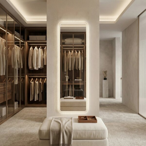 Specchio LED 150x50cm MOL-SQ