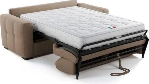 Divano letto Express - 3 posti - EUREKA - Tessuto Antelope Como 5 - 200 x 102 x 95 cm