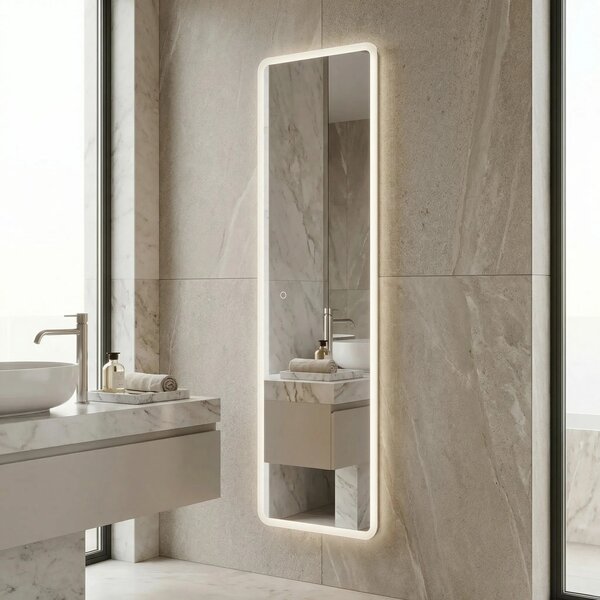 Specchio LED 150x50cm MOL-SQ