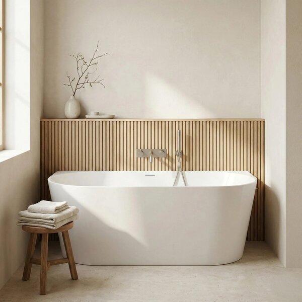 Vasca Bagno A Parete CAPRI SLIM 150cm