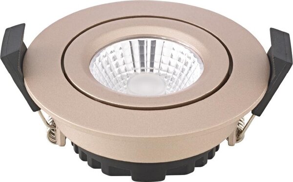 SIGOR Lampada da incasso Diled 6W 310 lm 2700-2100 K Champagne, dimmerabile a 36°