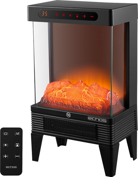 Caminetto elettrico con stufa Termoventilatore a risparmio energetico 1500W Caminetto elettrico con stufa Caminetto illusione effetto fiamma Stufa elettrica a basso rumore Stufa camino Stufa elettrica telecomando