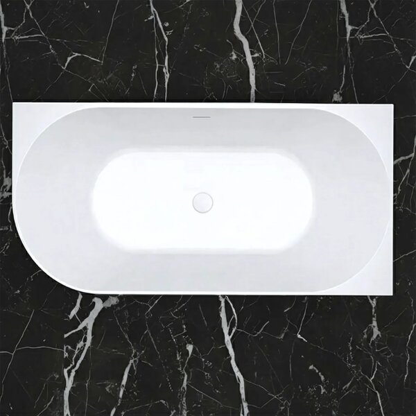 Vasca da bagno angolare in acrilico Bellanto Slim 170 Destra