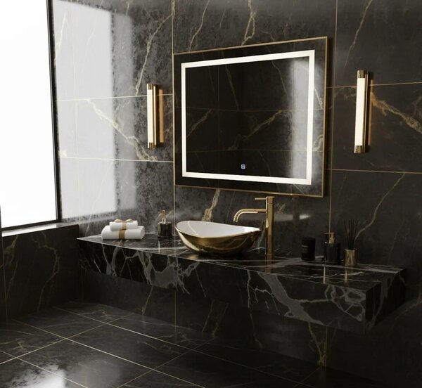Lavabo da appoggio Basaro Sofia Gold / White