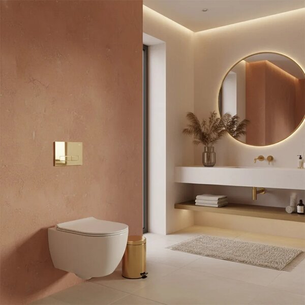 Pulsante per supporto set da incasso WC Rea HD K011A-Q e Slim 024N Gold
