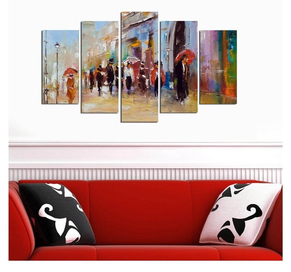 Dipinti in set di 5 pezzi 20x60 cm - Wallity