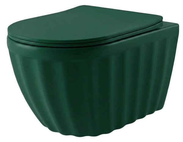 Set: WC sospeso + Lavabo da appoggio Rea Duo Matcha Matt
