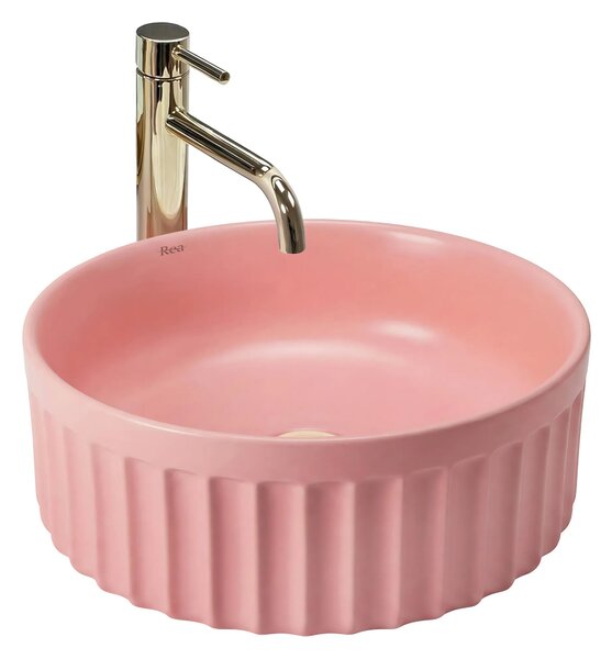 Lavabo da appoggio Rea DUO Sweet Pink Matt